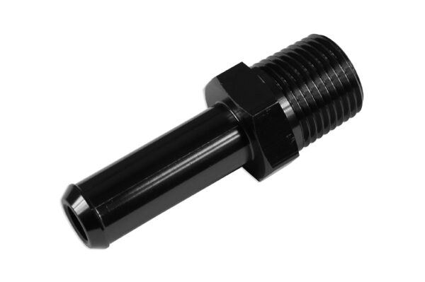 1-2-npt-15-16mm-5-8-adapter-lacznik-wsuwany-do-przewodow-czarny 1/2 NPT to 15-16mm (5/8) Push On Barb Tail Hose Pipe Fitting Adapter Fuel Black