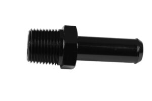 1/2 NPT to 15-16mm (5/8) Push On Barb Tail Hose Pipe Fitting Adapter Fuel Black