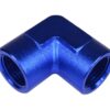 Adapter 1/2 NPT 90' female-female coupler hose fitting Blue