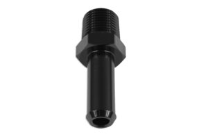 1/4 NPT to 9-10mm (3/8) Push On Barb Tail Hose Pipe Fitting Adapter Fuel Black