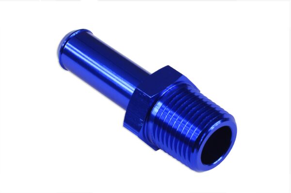 1-4-npt-9-10mm-3-8-adapter-lacznik-wsuwany-do-przewodow-niebieski_2 1/4 NPT to 9-10mm (3/8) Push On Barb Tail Hose Pipe Fitting Adapter Fuel Blue