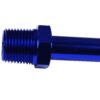 1/8 NPT to 6-7mm (1/4) Push On Barb Tail Hose Pipe Fitting Adapter Fuel Blue