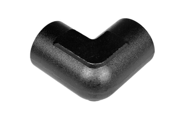 Adapter 1/8 NPT 90' female-female coupler hose fitting Black