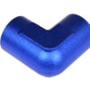 Adapter 1/8 NPT 90' female-female coupler hose fitting Blue