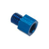1/8 NPT Female to M10x1.0 Metric Male Oil Fuel Pressure Sensor Pump Adapter Blue