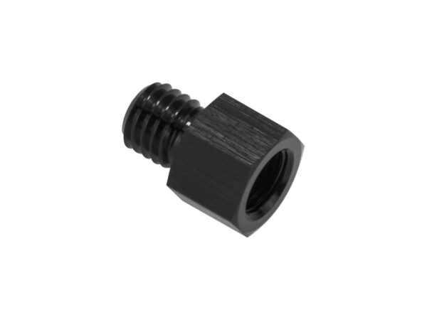 1/8 NPT Female to M10x1.25 Metri Male Oil Fuel Pressure Sensor Pump Adapter Black