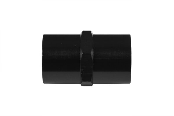 1/8 NPT to 1/8 NPT Straight Female Coupler Union Bush Oil Hose Fitting Adapter Black