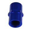 1/8 NPT to 1/8 NPT Straight Female Coupler Union Bush Oil Hose Fitting Adapter Blue