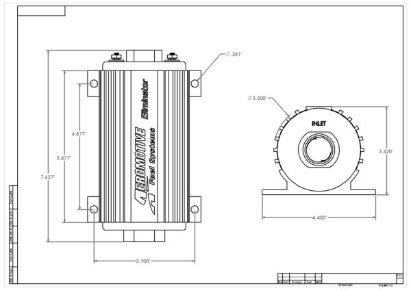 11104d Fuel pump Aeromotive 11104 Eliminator