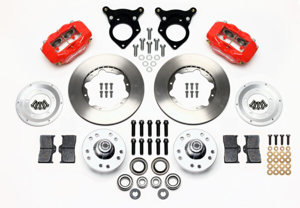 140-11018-R_kit-xl Wilwood 140-11018 FDL Pro Series Front Brake Kit Undrilled Rotors Red