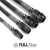 Black Nylon PTFE Stainless Braided Fuel Hose AN6 Nuke Performance 4m (13ft)