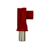 Ecumaster Connector RL00801-35RE; 8.0MM; RADLOK-35MM; Red