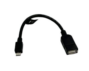 Ecumaster Kabel AA0035 OTG USB 2.0 USB A gniazdo USB B micro wtyk 0,2m czarny