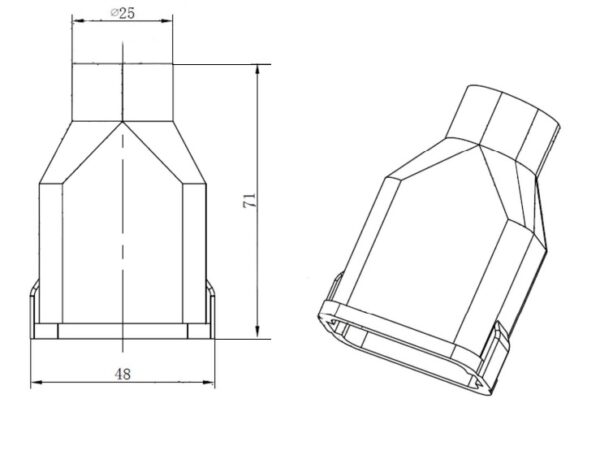 Ecumaster Osłona G24L gumowa na złącze FCI 24Pin