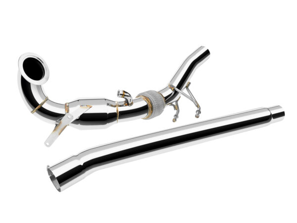 1_90 Downpipe FMIC.Pro for VOLKSWAGEN Golf VII R 2.0 TSI VII 2013-2017 with High-Flow Catalytic
