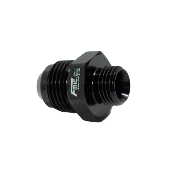 AN6 ORB Male To AN8 Male JIC Hose Fitting Adapter Black