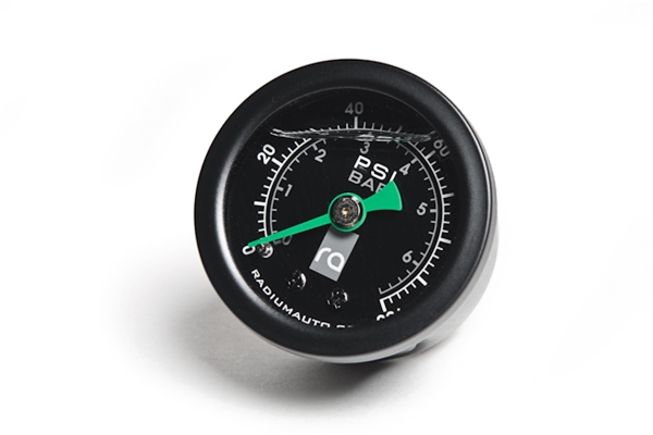 Fuel Pressure Gauge With 6AN Inline Adapter Radium Engineering