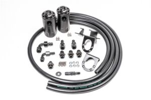 20-0240-FL_1 Dual Catch Can Kit for Toyota Tundra 07-21 Fluid Lock Radium Engineering