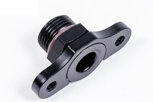 20-0301 FPR Adapter 8AN ORB 11mm Bore 39mm Spacing M6 Radium Engineering