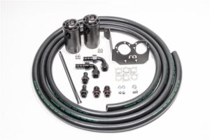 20-0329-FL Dual Catch Can Kit for Shelby GT500 S197 Fluid Lock Radium Engineering