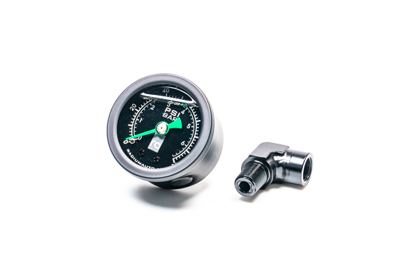 20-0407 Fuel Pressure Gauge with 90 Deg Adapter Radium Engineering