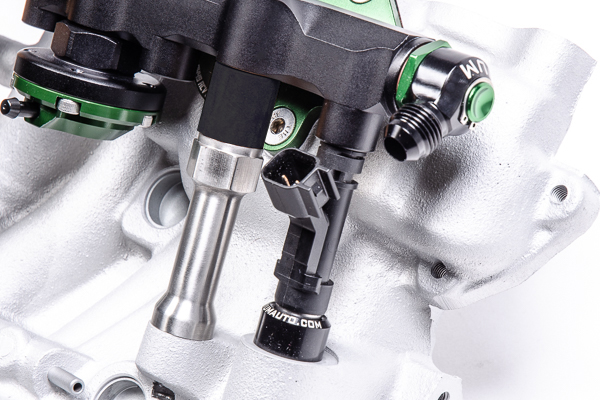 20-0447_Installedn2 Fuel Rail Top Feed Conversion for Mazda 13B-REW Secondary