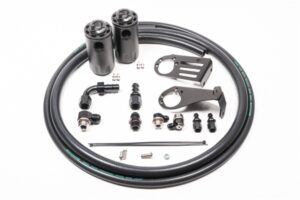 20-0637-FL Dual Catch Can Kit for Nissan S15 Silva / 200SX Fluid Lock Radium Engineering