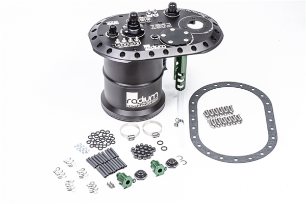 Fuel Cell Surge Tank Pumps not included Brushless TI Automotive E5LM Radium Engineering
