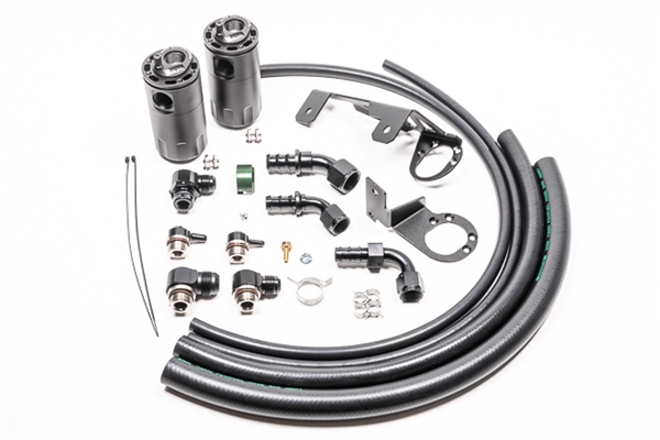 20-0751-FL Dual Catch Can Kit for Toyota MK5 Supra Fluid Lock Radium Engineering