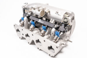 20-0769_installed-2 Fuel Rail Mazda 1.6L B6 Radium Engineering