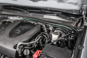 20-0840_Installed Dual Catch Can Kit for Toyota Tacoma 05-23 Fluid Lock Radium Engineering
