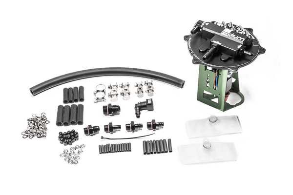 20-1340 Fuel Hanger Radium Engineering for Mitsubishi EVO 7-8-9 Fits AEM 50-1220 or DW440