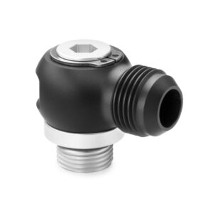 Nuke Performance AN-8 (3/4 UNF) Full Flow Swivel Banjo to AN-6 Male Fitting Adapter