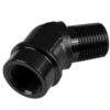 Adapter 3/8 NPT 45' female-male coupler hose fitting Black