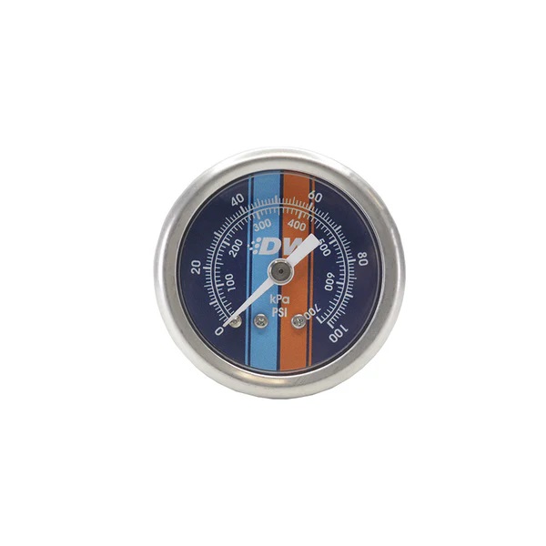 DeatschWerks Fuel Pressure Gauge - Blue Face with DW Logo
