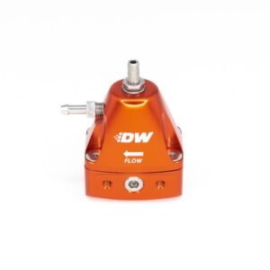 6-1001-FRO DeatschWerks DWR1000iL In-Line Adjustable Fuel Pressure Regulator (AFPR) Orange