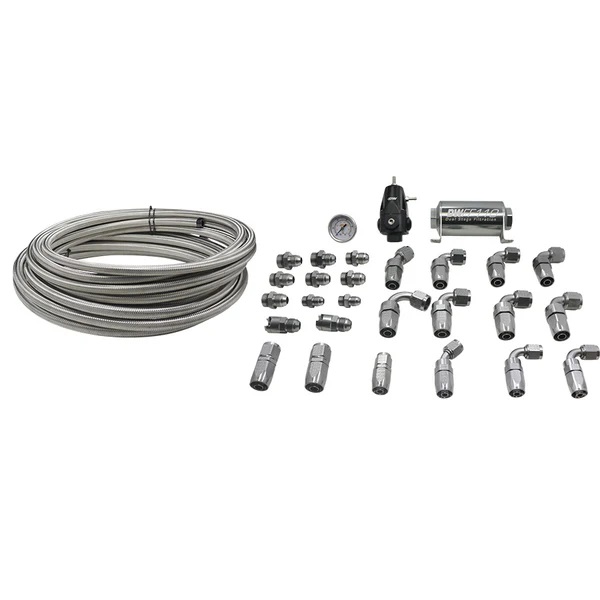 6-614 DeatschWerks Return Plumbing Kit PTFE 8AN Feed 6AN Return for Hemi 2006+