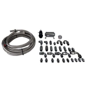 6-622 DeatschWerks X3 Series Pump Hanger -8AN feed with -6AN return PTFE Plumbing Kit for 1999-2004 Ford F-150 Lightning