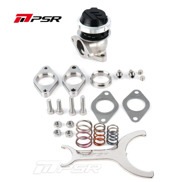 744323800psr1b Pulsar PSR New Generation Wastegate 38mm 2-Bolt External Wastegate Black