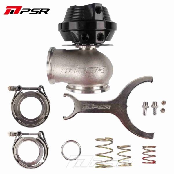 744324500psr1b Pulsar PSR New Generation Wastegate 45mm V-Band External Wastegate Black