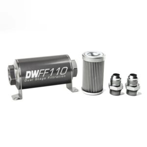 DeatschWerks In-Line Fuel Filter Kit -10AN 10 Micron 110mm