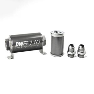 DeatschWerks In-Line Fuel Filter Kit -10AN 100 Micron 110mm
