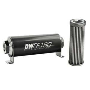 DeatschWerks In-Line Fuel Filter Kit -10AN Female 40 Micron 160mm