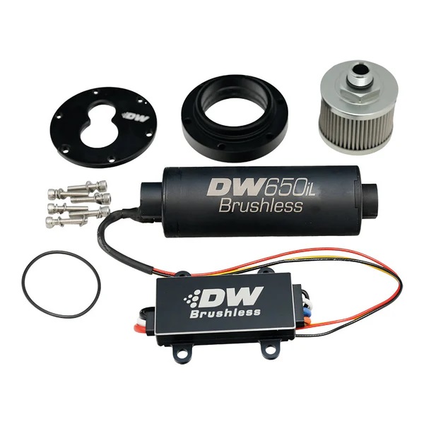 9-650-C105-5009 DeatschWerks In-Tank Pump Adapter and DW650iL Brushless 650lph Fuel Pump for 3.5L Surge Tank