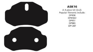 ASK16 ASK16 Anti-squeal shim kits EBC Brakes