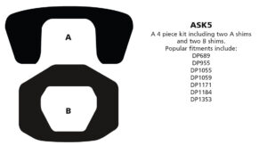 ASK5 ASK5 Anti-squeal shim kits EBC Brakes