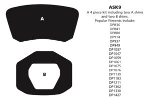 ASK9 ASK9 Anti-squeal shim kits EBC Brakes