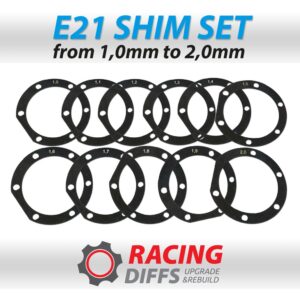 Bolt type Differential Backlash adjustment for BMW shim kit E21