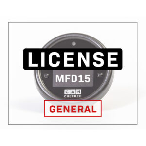 CC22627_01 CANchecked License General (LiveLogging, Ethanol, MPP2, CANswitch) for MFD15