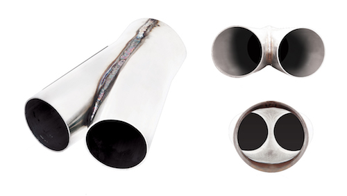 CL2S-250-300_1 Stainless steel Y-pipe XForce 2.5" - 3"